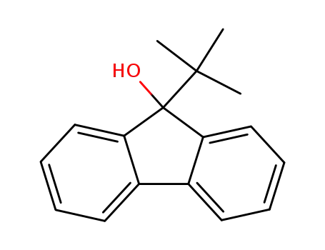 9H-Fluoren-9-ol, 9-(1,1-dimethylethyl)-