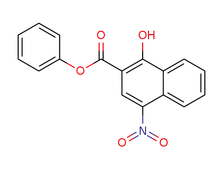 2-Naphthalenecarboxylic acid, 1-hydroxy-4-nitro-, phenyl ester
