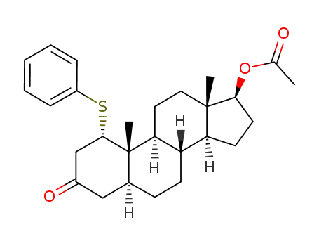 1α-phenylthio-17β-acetoxy-5α-androstan-3-one