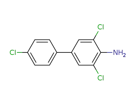 Molecular Structure of 380599-69-9 (3,5,4'-trichloro-biphenyl-4-ylamine)