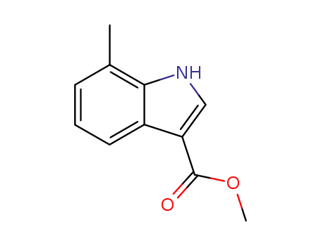 Molecular Structure of 773134-49-9 (7-methyl-1h-indole-3-carbpxylic acid methyl ester)