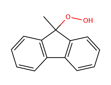 Molecular Structure of 18774-09-9 (9-hydroperoxy-9-methylfluorene)
