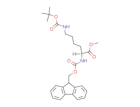 methyl N<SUP>2</SUP>-(((9H-fluoren-9-yl)methoxy)carbonyl)-N<SUP>6</SUP>-(tert-butoxycarbonyl)-L-lysinate
