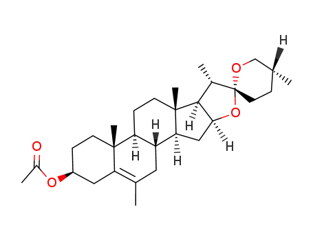 Molecular Structure of 6877-73-2 (6-METHYLDIOSGENIN ACETATE)