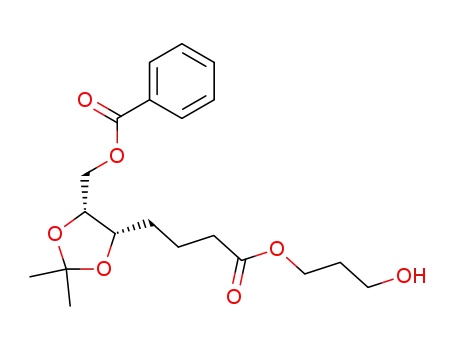 (+)-(4S-cis)-2,2-dimethyl-5-<(benzoyloxy)methyl>-1,3-dioxolane-4-butanoic acid 3-hydroxypropyl ester