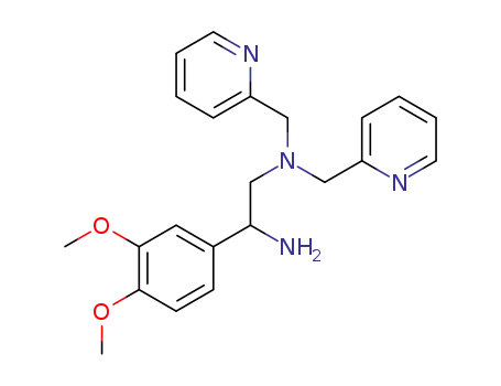 Molecular Structure of 1297302-50-1 (1-(3,4-dimethoxyphenyl)-N',N'-bispyridin-2-ylmethyl-ethane-1,2-diamine)