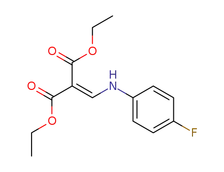 Molecular Structure of 26832-96-2 ((4-FLUOROPHENYLAMINO)METHYLENEMALONIC ACID DIETHYL ESTER)