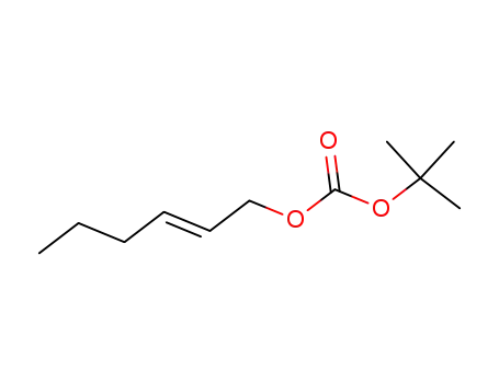 Molecular Structure of 872672-17-8 ((E)-tert-butyl hex-2-en-1-yl carbonate)