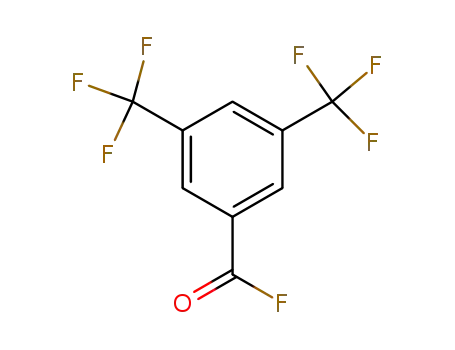 Molecular Structure of 401-96-7 (3,5-bis(trifluoromethyl)benzoyl fluoride)