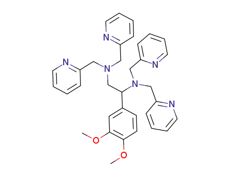 Molecular Structure of 1297302-53-4 (1-(3,4-dimethoxyphenyl)-N,N,N',N'-tetrakispyridin-2-ylmethyl-ethane-1,2-diamine)