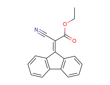 Molecular Structure of 14003-25-9 (Acetic acid, cyano-9H-fluoren-9-ylidene-, ethyl ester)