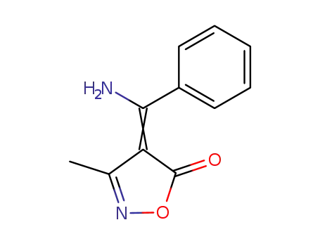 Molecular Structure of 112532-09-9 (5(4H)-Isoxazolone, 4-(aminophenylmethylene)-3-methyl-, (4Z)-)