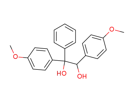 Molecular Structure of 5465-47-4 (1,2-bis(4-methoxyphenyl)-1-phenylethane-1,2-diol)