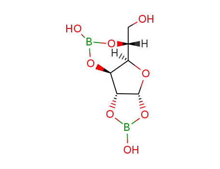 Molecular Structure of 1012081-04-7 (α-D-glucofuranose cyclic 1,2:3,5-bisborate)