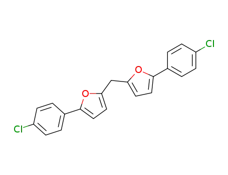 2-(4-Chlorophenyl)-5-[[5-(4-chlorophenyl)furan-2-yl]methyl]furan