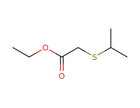 Molecular Structure of 89794-70-7 (Acetic acid, [(1-methylethyl)thio]-, ethyl ester)