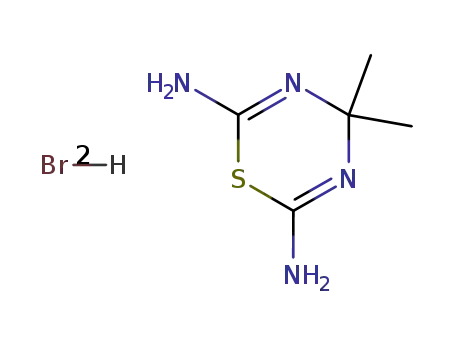 Molecular Structure of 78659-31-1 (2,6-diamino-4,4-dimethyl-1,3,5-perhydrothiadiazine dihydrobromide)