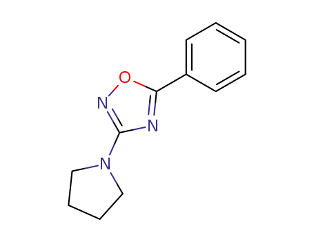 1,2,4-Oxadiazole, 5-phenyl-3-(1-pyrrolidinyl)-