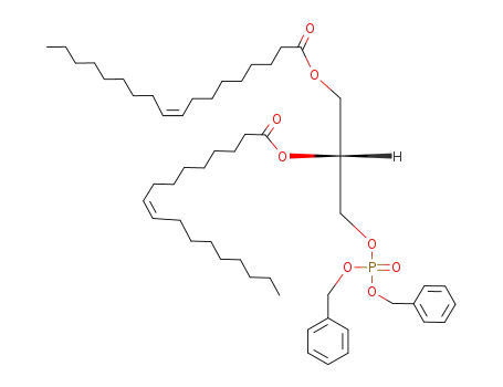 Molecular Structure of 19805-13-1 (L-1,2-Di-O-oleoyl-glycerin-3-phosphorsaeure-dibenzylester)