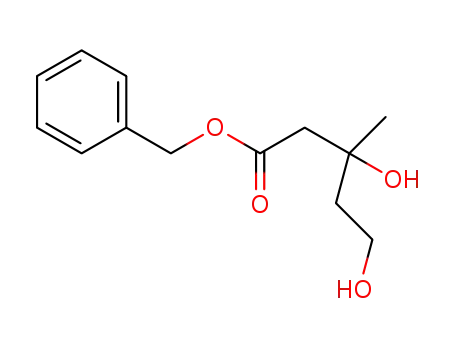 Molecular Structure of 1452161-92-0 (benzyl 3,5-dihydroxy-3-methylpentanoate)