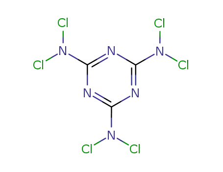 Molecular Structure of 2428-04-8 (2,4,6-Tris(dichloroamino)-1,3,5-triazine)