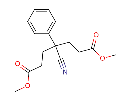 Molecular Structure of 38289-18-8 (dimethyl 4-cyano-4-phenylheptanedioate)