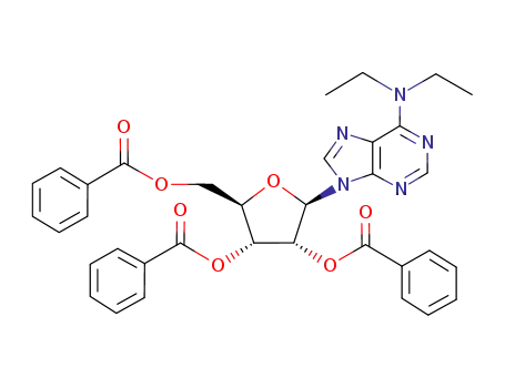 Adenosine, N,N-diethyl-, 2',3',5'-tribenzoate
