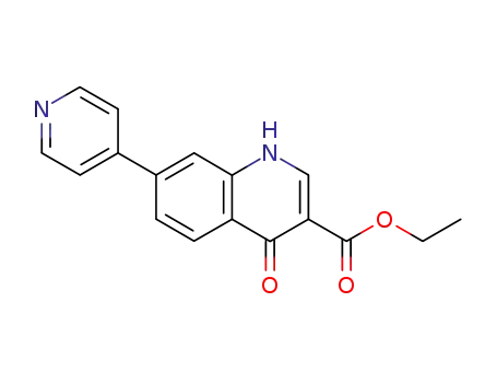 Ethyl 1,4-dihydro-4-oxo-7-(4-pyridyl)quinoline-3-carboxylate