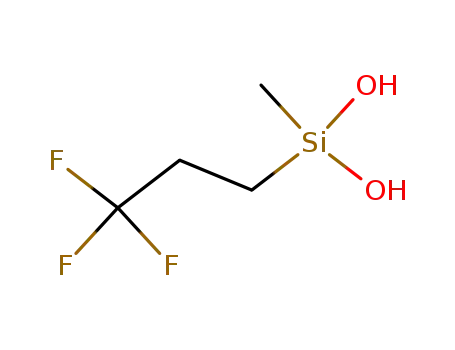 Molecular Structure of 660-78-6 (methyl(3,3,3-trifluoropropyl)silanediol)