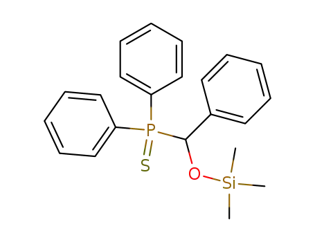 Molecular Structure of 91149-20-1 (Phosphine sulfide, diphenyl[phenyl[(trimethylsilyl)oxy]methyl]-)