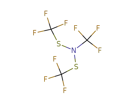 Molecular Structure of 34764-16-4 (α,α,α-Trifluoro-N-(trifluoromethyl)-N-[(trifluoromethyl)thio]methanesulfenamide)