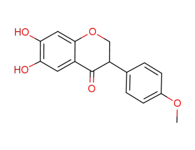 2,3-ジヒドロ-6,7-ジヒドロキシ-3-(4-メトキシフェニル)-4H-1-ベンゾピラン-4-オン