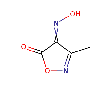 Molecular Structure of 18438-56-7 (3-methyl-4-oximinoisoxazol-5(4H)-one)