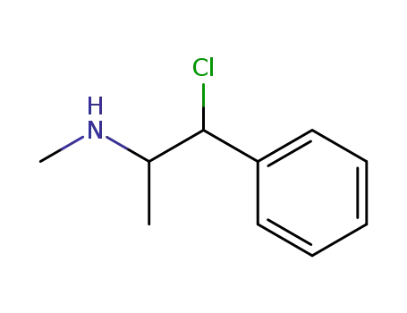 Molecular Structure of 25394-33-6 (N-Methyl-1-chloro-1-phenylpropane-2-amine)