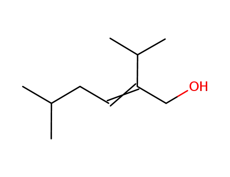 Molecular Structure of 40853-53-0 (2-isopropyl-5-methylhex-2-en-1-ol)