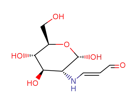 Molecular Structure of 128766-23-4 (2-deoxy-2-<(3'-oxo-1'-propen-1'-yl)amino>-α-D-glucopyranose)