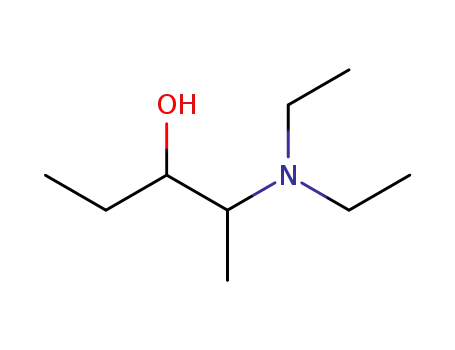 Molecular Structure of 82922-12-1 (2-Diethylamino-pentan-3-ol)
