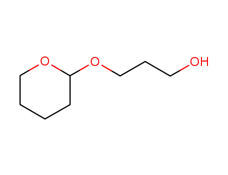Molecular Structure of 2162-33-6 (1-Propanol, 3-[(tetrahydro-2H-pyran-2-yl)oxy]-)