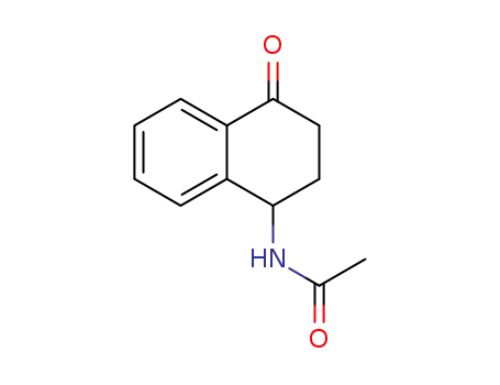 Molecular Structure of 67614-68-0 (N-(4-oxo-1,2,3,4-tetrahydronaphthalen-1-yl)acetamide)