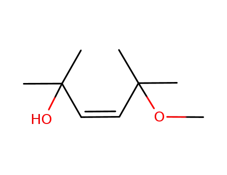 Molecular Structure of 84072-34-4 ((Z)-2,5-dimethyl-2,5-dihydroxy-3-hexene monomethyl ether)