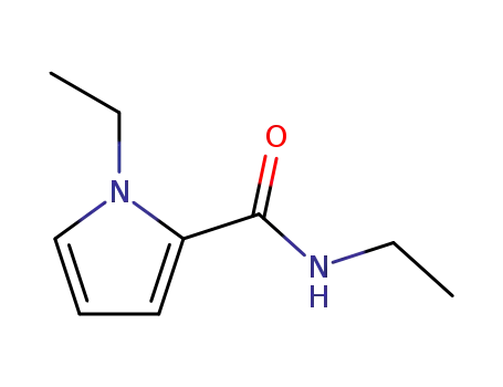 Molecular Structure of 588676-10-2 (1H-Pyrrole-2-carboxamide,N,1-diethyl-(9CI))