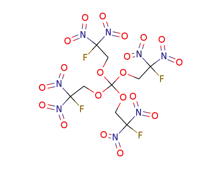 Molecular Structure of 20786-75-8 (tetrakis(2-fluoro-2,2-dinitroethyl) orthocarbonate)