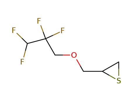 Molecular Structure of 1137575-85-9 (2[(3,3,2,2-tetrafluoropropoxy)methyl]thiirane)