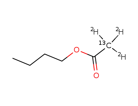 Molecular Structure of 120388-51-4 (butyl <2-13C,2H3>acetate)