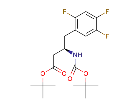 (R)-t-butyl 3-(t-butoxycarbonylamino)-4-(2,4,5-trifluorophenyl)butanoate