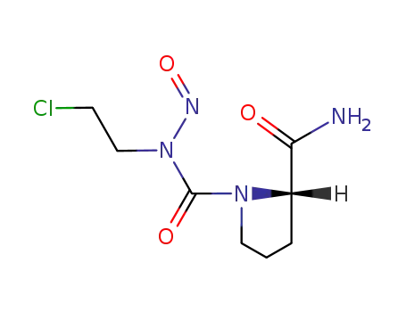 Molecular Structure of 81965-44-8 (N-(2-chloroethyl)-N-nitrosocarbamoylvalinamide)