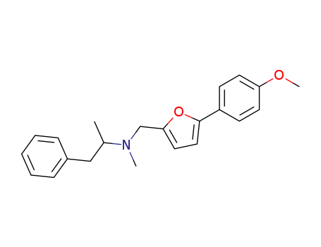 Molecular Structure of 102732-72-9 (<5-(4-Methoxyphenyl)-2-furylmethyl>-methyl-(1-methyl-2-phenyl-ethyl)-amin)