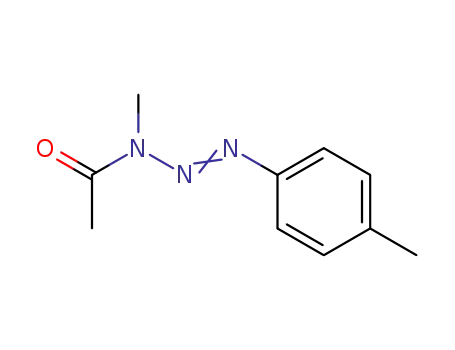Molecular Structure of 66975-11-9 (1-(4-tolyl)-3-acetyl-3-methyltriazene)
