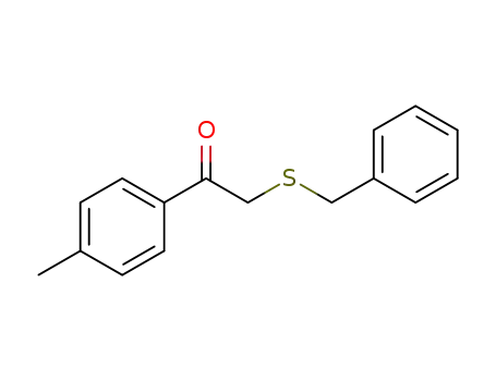 Molecular Structure of 52264-86-5 (2-(benzylsulfanyl)-1-(4-methylphenyl)ethanone)