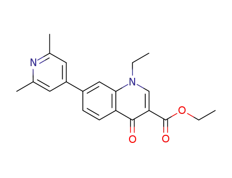 7-(2,6-ジメチル-4-ピリジニル)-1-エチル-1,4-ジヒドロ-4-オキソ-3-キノリンカルボン酸エチル